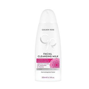 شیر پاک کن صورت گلدن رز مناسب پوست خشک و نرمال 200 میلی Golden Rose Facial Cleansing Milk