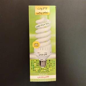 لامپ کم مصرف  پیچی 32 وات پارس شهاب رنگ قرمز