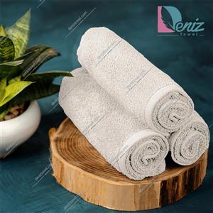 حوله دستی بسته سه عددی ساده رنگ سفید