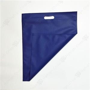 ساک پارچه ای دسته موزی سایز 40 در 50 رنگ ابی کاربنی 