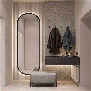 آینه مدل قدی چوبی طرح سرو کد w-130