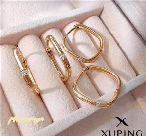 گوشواره نگین دار مربع ژوپینگ