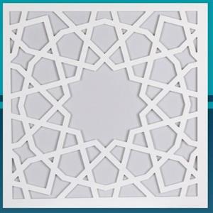 تایل معرق سقفی سی ان سی cnc سقف کاذب کد p31 ابعاد 60 در 60 با طلق