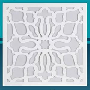 تایل معرق سقفی سی ان سی cnc سقف کاذب کد p117 ابعاد 60 در 60 با طلق