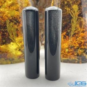 استوانه انرژی سنگ چشم گربه خاکستری ثروت Harmonizer Cat Eye