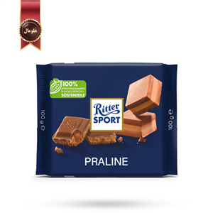 شکلات تخته ای Ritter sport مدل Praline وزن 100 گرم