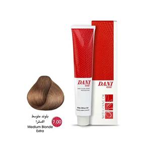 رنگ مو دنی وان شماره 7.00 حجم 100 میلی لیتر رنگ  قهوه ای طلایی متوسط
