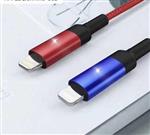 کابل شارژر میکرو USB اندروید رنگی قطع کن دار هوشمند MUSTANG | موستانگ با نشانگر LED شوجی SH-1084