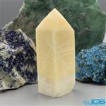 منشور درمانی سنگ کلسیت طلایی کلکسیونی Calcite  کد  ir 198