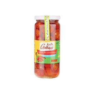 ترشی فلفل هالوپینو قرمز گل باز مقدار 500 گرم Golbaaz Jalapeno Red Pepper Pickel 500gr