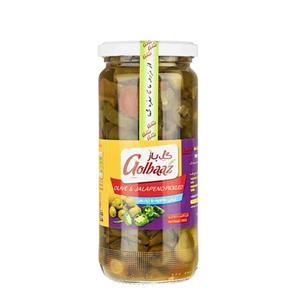 ترشی هالوپینو زیتون گل باز مقدار 500 گرم Golbaaz Halloween Olive Pickel 500gr