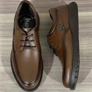 کفش مردانه طبی تمام چرم مدل اسکاپ طرح بندی