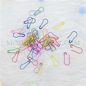 سنجاق قفلی گلابی رنگی بسته 100 عددی