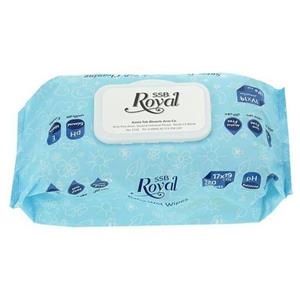 دستمال مرطوب کودک رویال اس اس بی 120 برگ ( آبی )Royal ssb baby wet wipes