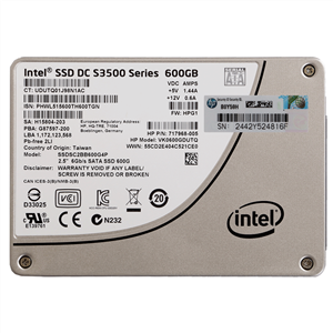 اس اس دی اینترنال اچ پی مدل Value Endurance  SATA با ظرفیت 600 گیگابایت HP Internal SSD  Drive 600 GB SATA 6G/ 739898-B21