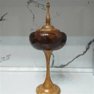 آجیل خوری و شکلات خوری  چوب گردو با فر و جوش زیبای گردو 