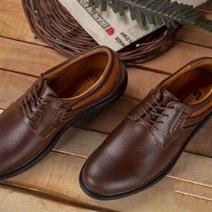 کفش کلاسیک طبی مردانه تمام چرم گاوی در دو طرح بندی و بدون بند 