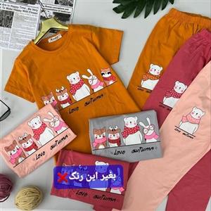 تیشرت ساپورت دخترانه برند دنیز جنس نخ پنبه درجه یک رنگبندی مطابق تصویر  سایز 60 و 65 فقط