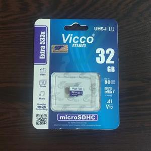 رم میکرو 32 گیگابایت ویکومن Vicco Man مدل Extra533x کلاس 10 دارای گارانتی مادام العمر