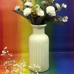 گلدان سرامیکی مات طرح استوانه
