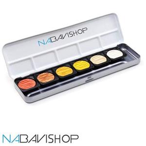 آبرنگ 6 رنگ متالیک فاین تک کد F0600