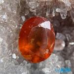 نگین سنگ گارنت نارنجی تراش اوال garnet  کد  ir 382