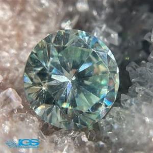 نگین سنگ موزانایت سبز تراش برلیان moissanite کد  ir 397