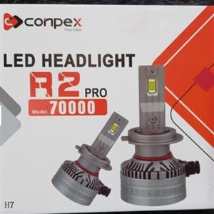 هدلایت R2 conpex کانپکس پایه H7 H1 9005 H11 نور خوب دارای کنباس محصول 2023 