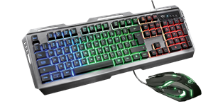 کیبورد و ماوس گیمینگ تراست مدل GXT 845 TURAL Trust Combo GXT 845 Tural Wired Gaming Keyboard and Mouse