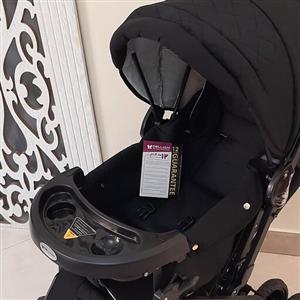 کالسکه نوزاد.دلیجان .  مدل130.رنگ مشکی با تشک دوبل بیبی استار