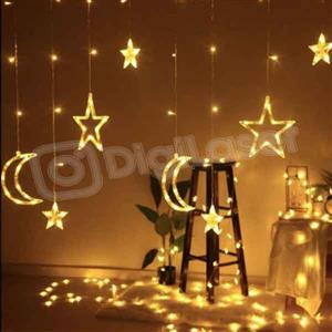 ریسه پرده ای ماه و ستاره نا منظم