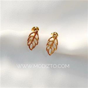 گوشواره میخی استیل برگ