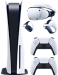 کنسول بازی سونی مدل Playstation 5 Standard به‌همراه کنترلر سونی مدل Dual Sence و هدست واقعیت مجازی سونی مدل PlayStation VR ZVR 2