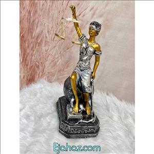 مجسمه پلی استر دکوری عدالت کد نشسته بزرگ