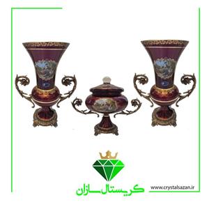 دکوری سه تیکه کریستال CS1758 کریستال سازان