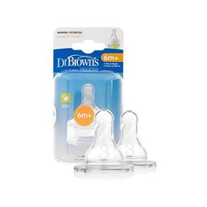 سر شیشه باریک دو عددی +۶ ماه دکتر براونز DR.Brown’s