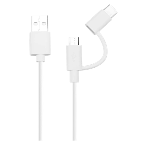 کابل تبدیل USB به MicroUSB شیائومی مدل 2in1 طول 1 متر xiaomi 2 in 1 USB To MicroUSB Cable 1m