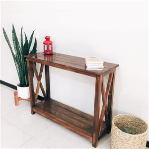 کنسول چوبی روستیک دکور مدل x33