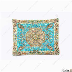 پشتی سنتی ترمه افشار – بسته ۲ عددی آبی آسمانی