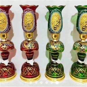 لاله شمعدانی طرح مذهبی مناسب مجالس و اعیاد مذهبی با ذکر اسم ائمه اطهار علیهم السلام