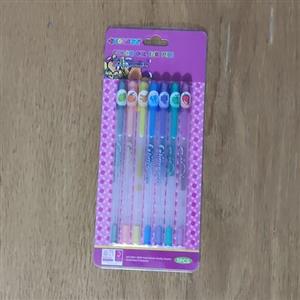 خودکار اکلیلی 7 رنگ فانتزی میوه ای، خودکار میوه ای، خودکار شاین دار، خودکار خاطره نویسی، مناسب نوشتن روی بدن، ضد حساسیت