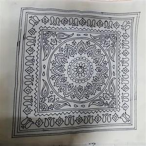 رومیزی چهارگوش پته 