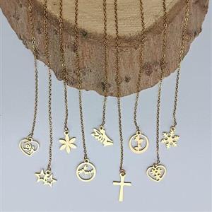 گوشواره بخیه طلایی استیل