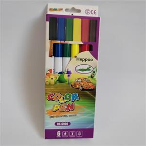 ماژیک نقاشی 6 رنگ هپو