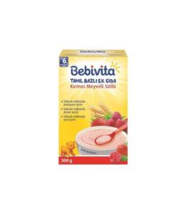 غذای کودک شیرغلات و میوه های قرمز ببویتاbebivita