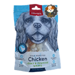 تشویقی ونپی سگ جرکی و رایهاید با طعم مرغ ۱۰۰ گرمی ـ WANPY CHICKEN JERKY & RAWHIDE WRAPS 100 GR