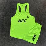 ست مردانه تاپ قهرمانی و شلوارک UFC REEBOK تکی