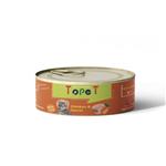 کنسرو غذای گربه تاپت با طعم گوشت مرغ و هویج Topet Natural With Chicken & Carrot وزن 80 گرم