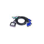 سوییچ آتن مدل KVM CS 64 A با چهار پورت PS 2 و VGA سویچ kvm ps2 