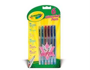 خودکار اکلیلی CRAYOLA مدل 7747CR 6Glitter Gels
